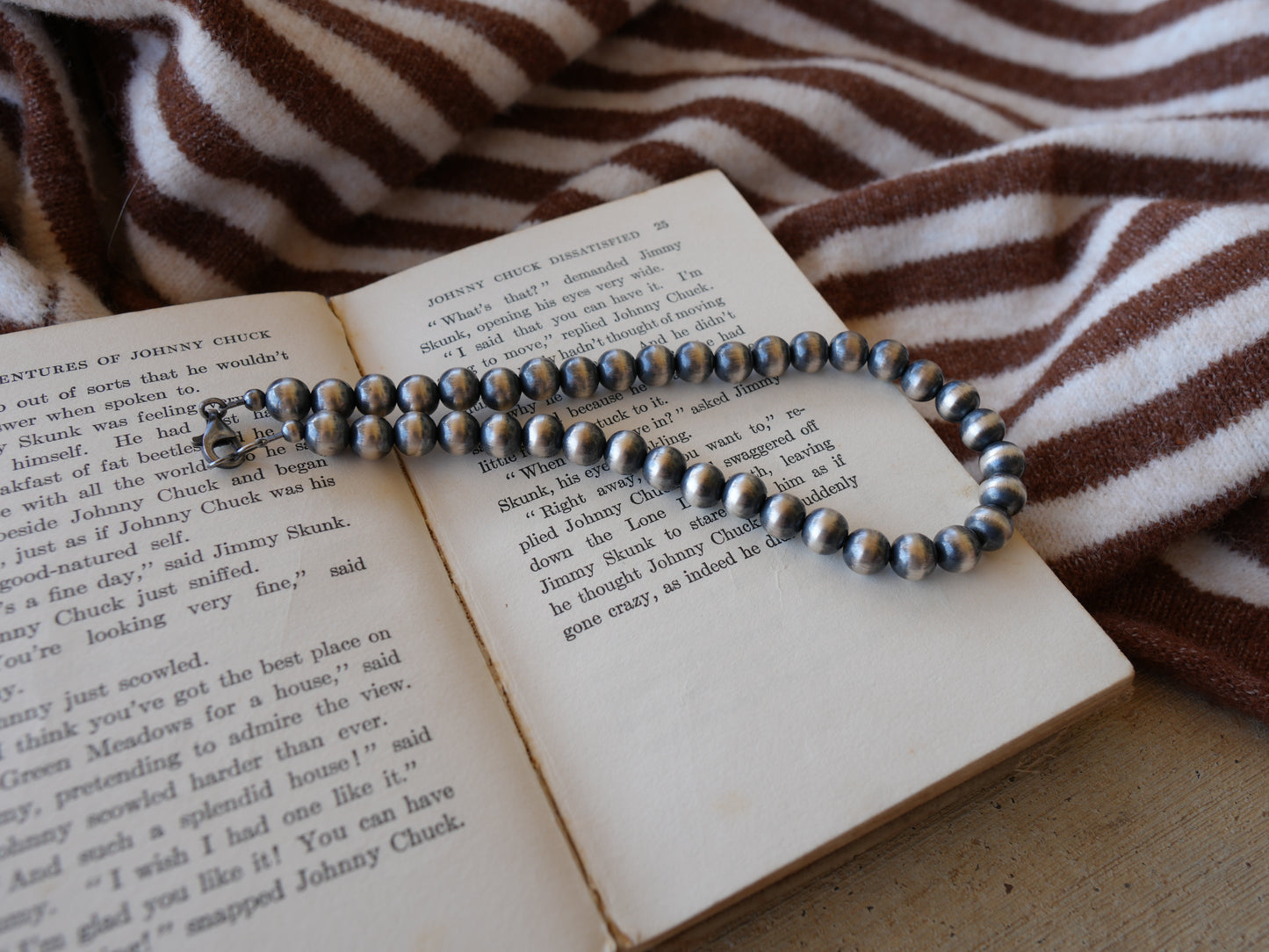 10mm Sterling Silver Pearl Necklace