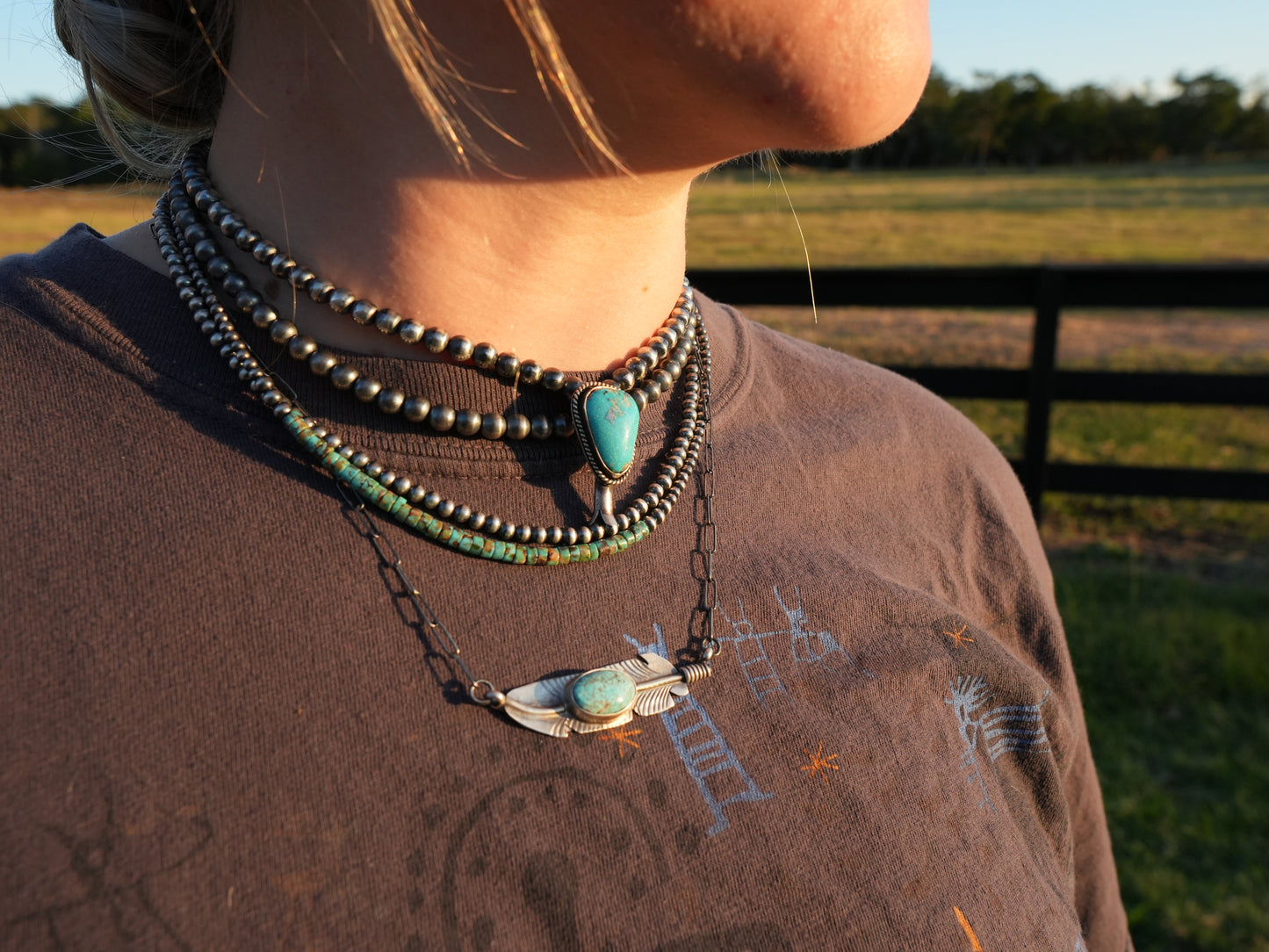 3mm Sterling Beaded Necklace