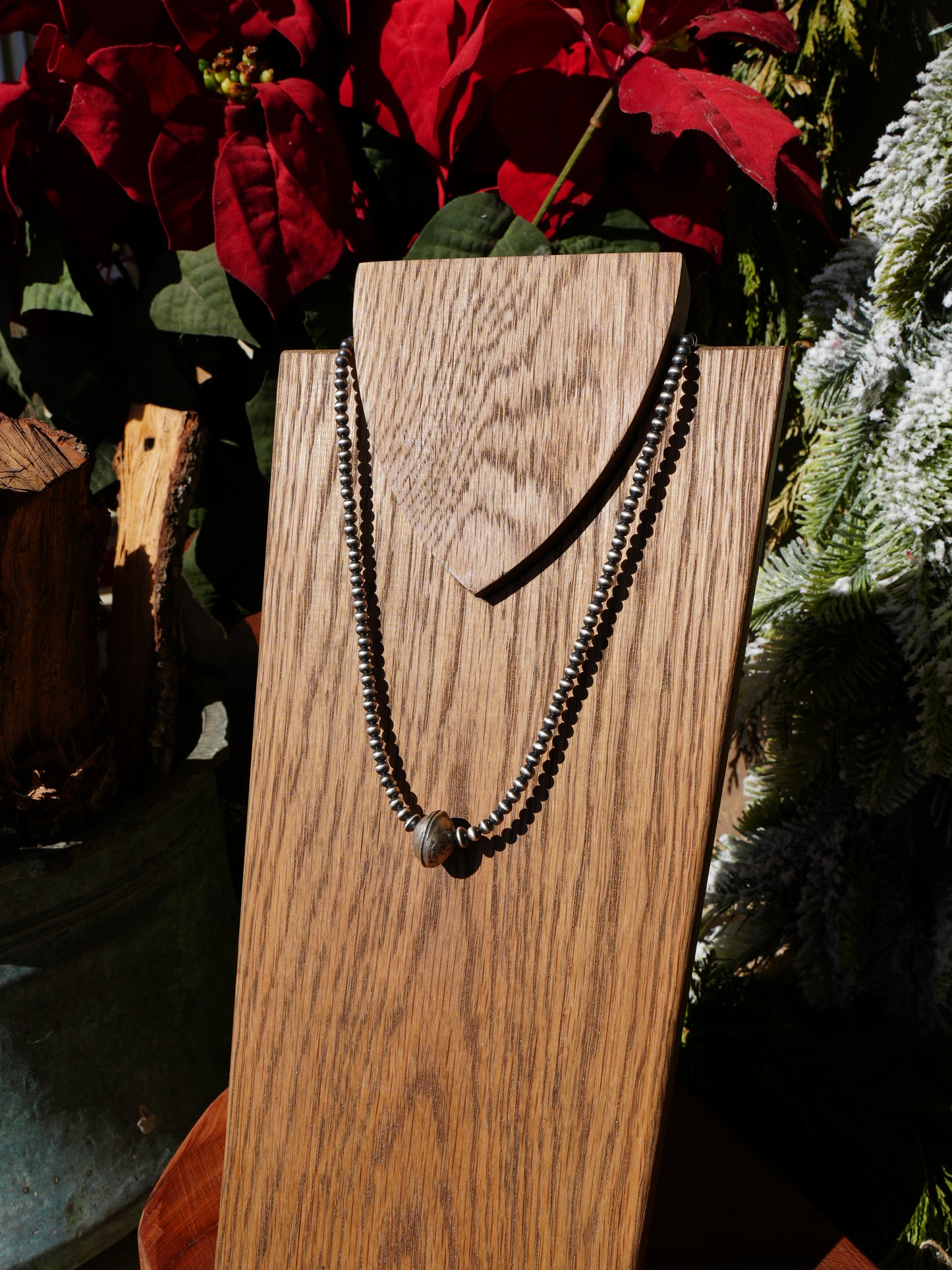 Mercury Dime Sterling Silver Beaded Necklace