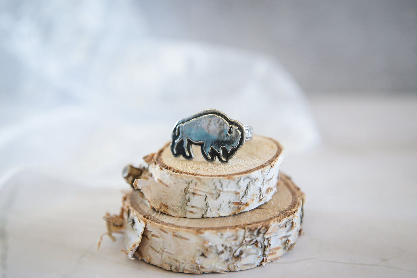 Silver Buffalo Ring (custom)