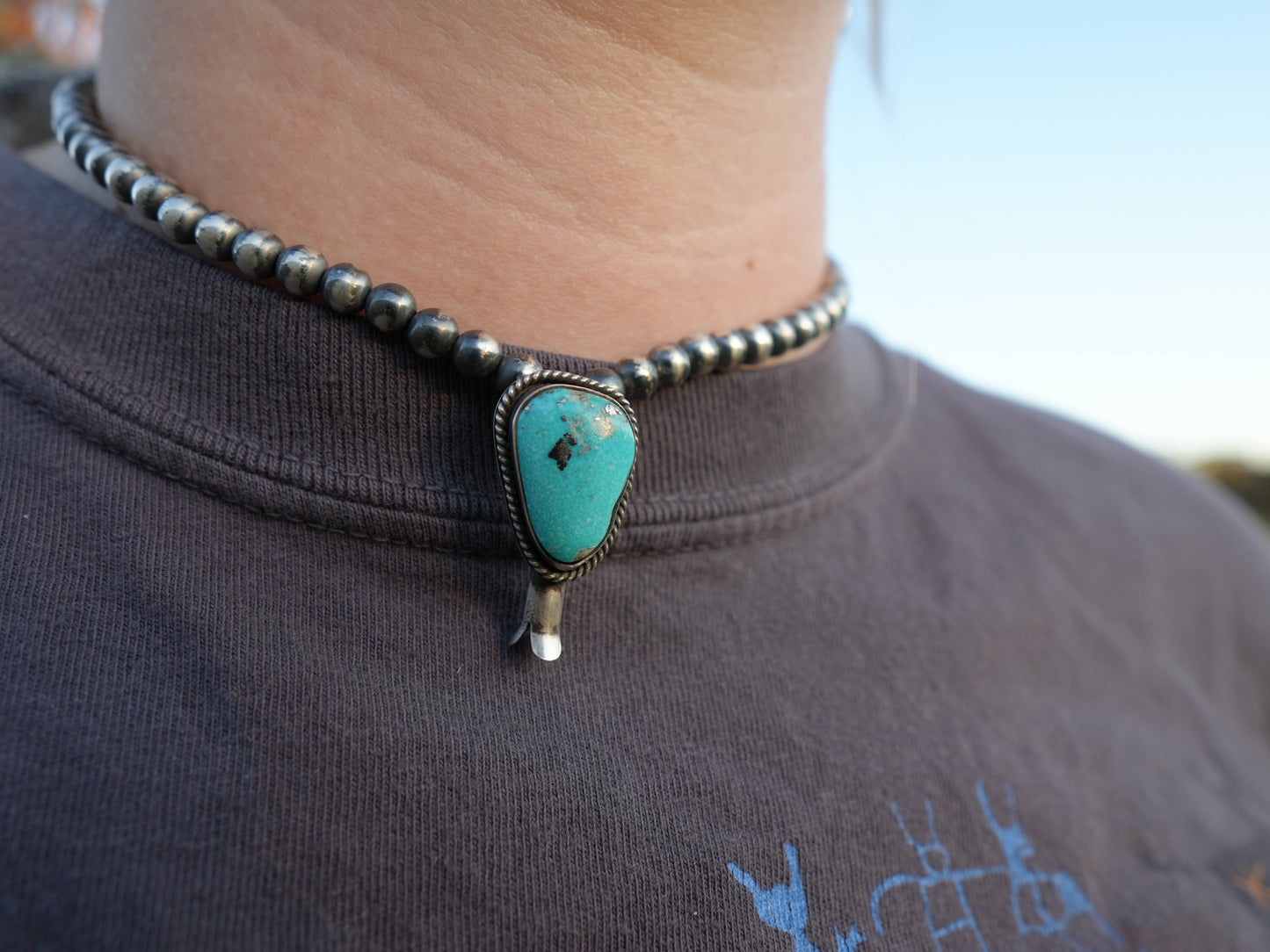 Whitewater Turquoise Blossom Necklace