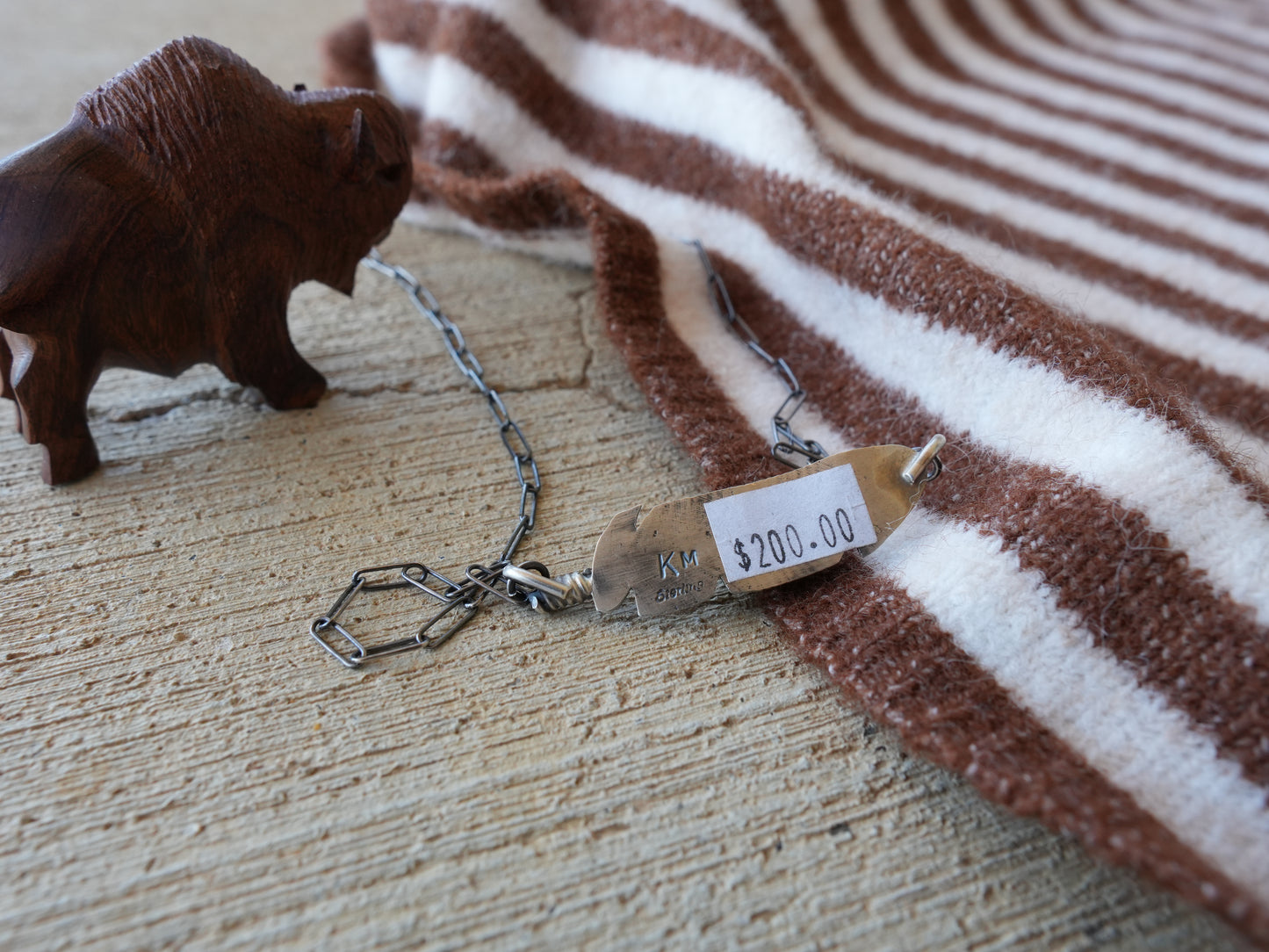 Turquoise Feather Necklace