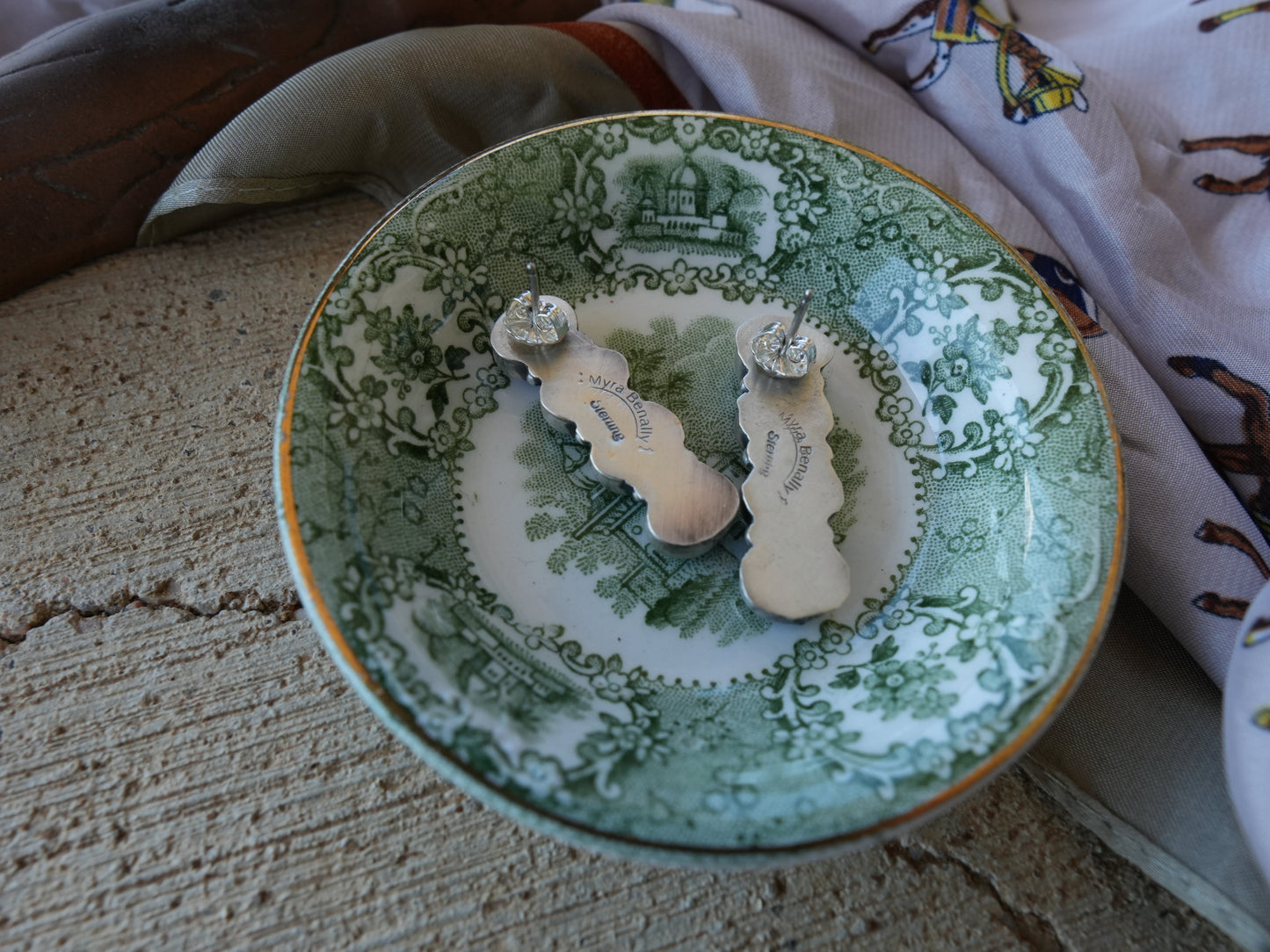 Purple Spiny Stud Earrings