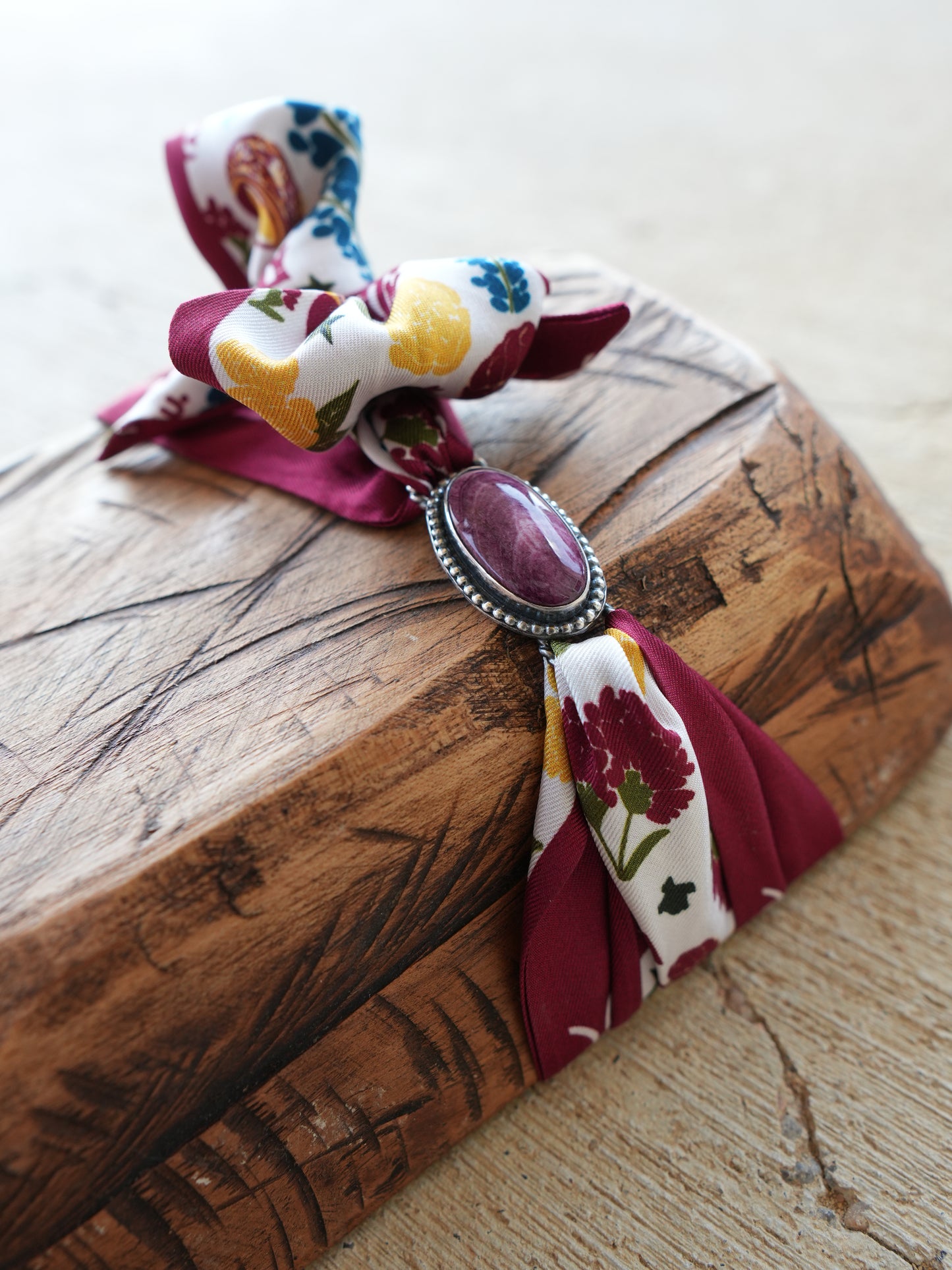 Purple Spiny Scarf Tie