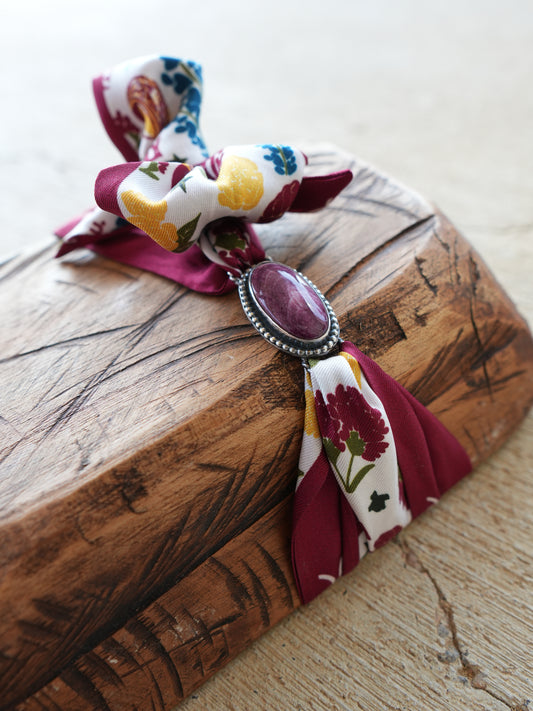 Purple Spiny Scarf Tie